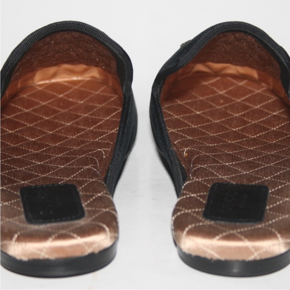 Gucci Crystal Velvet Snake Slippers - Picture 3 of 6